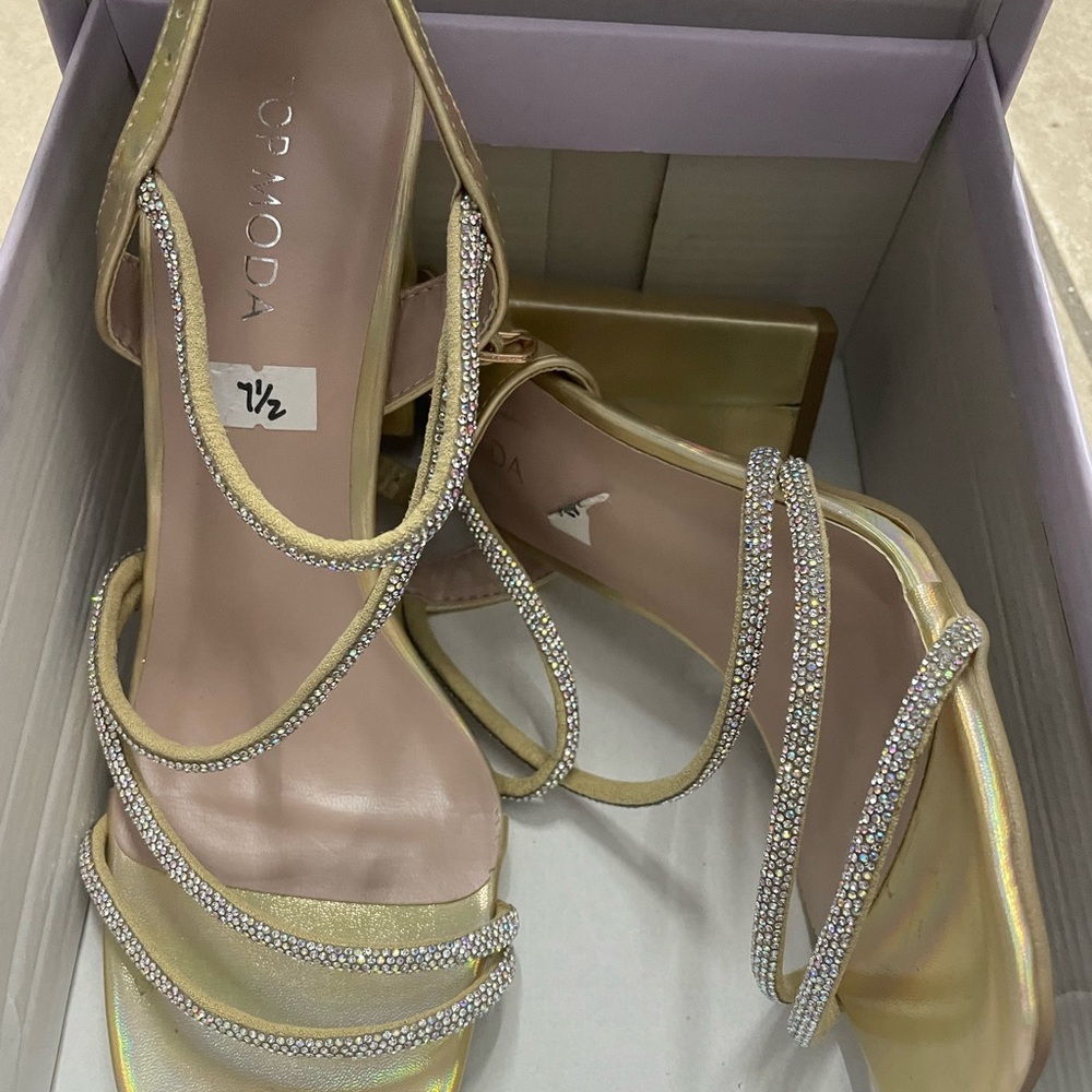 Gold heels